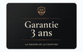 Garantie 3 ans La Maison de la Ceinture