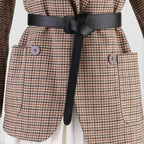Ceinture Cuir Grainé à Nouer Femme Sans Boucle | Gralvex La Maison de la Ceinture