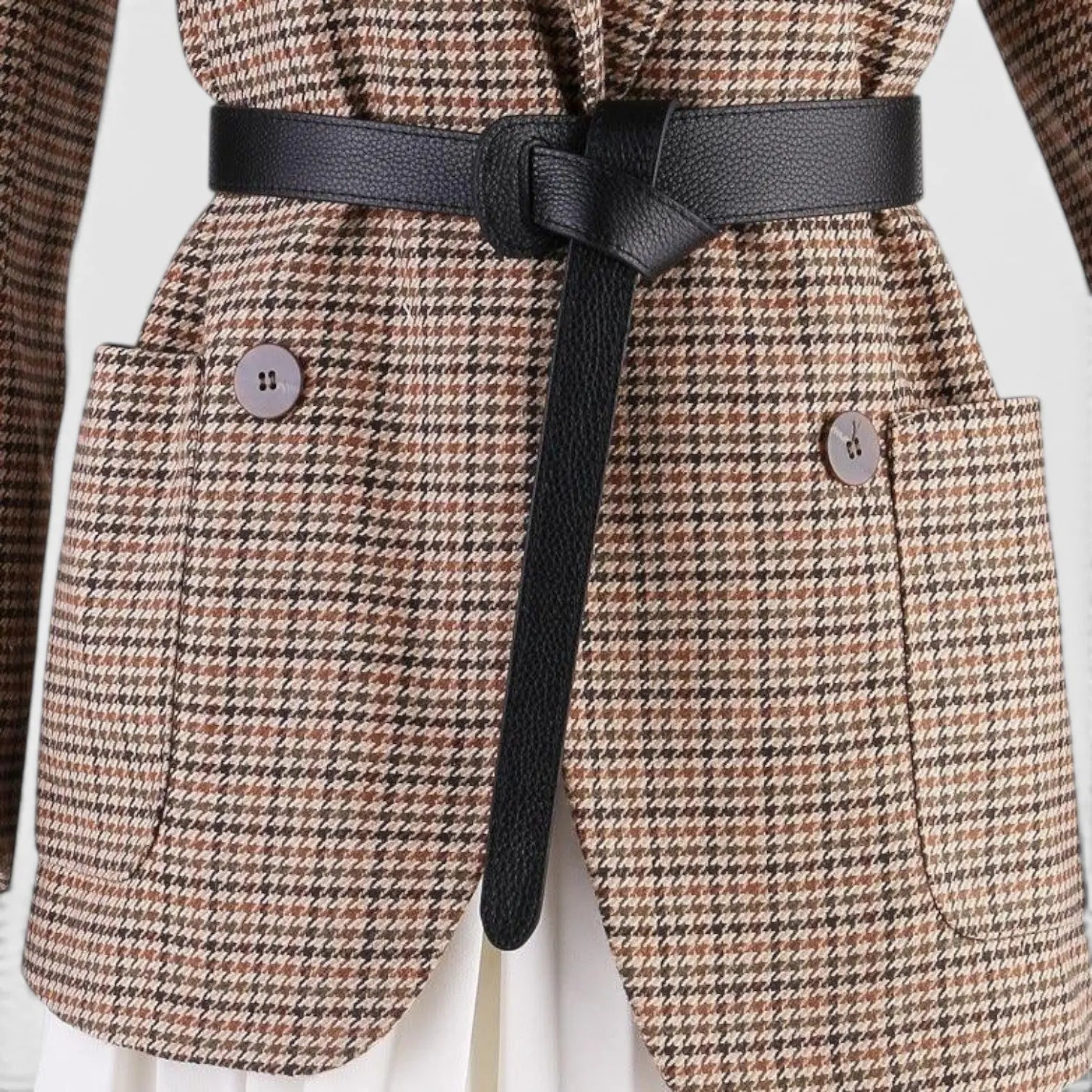 Ceinture Cuir Grainé à Nouer Femme Sans Boucle | Gralvex La Maison de la Ceinture