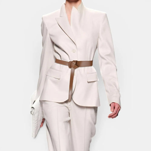 Ceinture Cuir Grainé à Nouer Femme Sans Boucle | Gralvex La Maison de la Ceinture