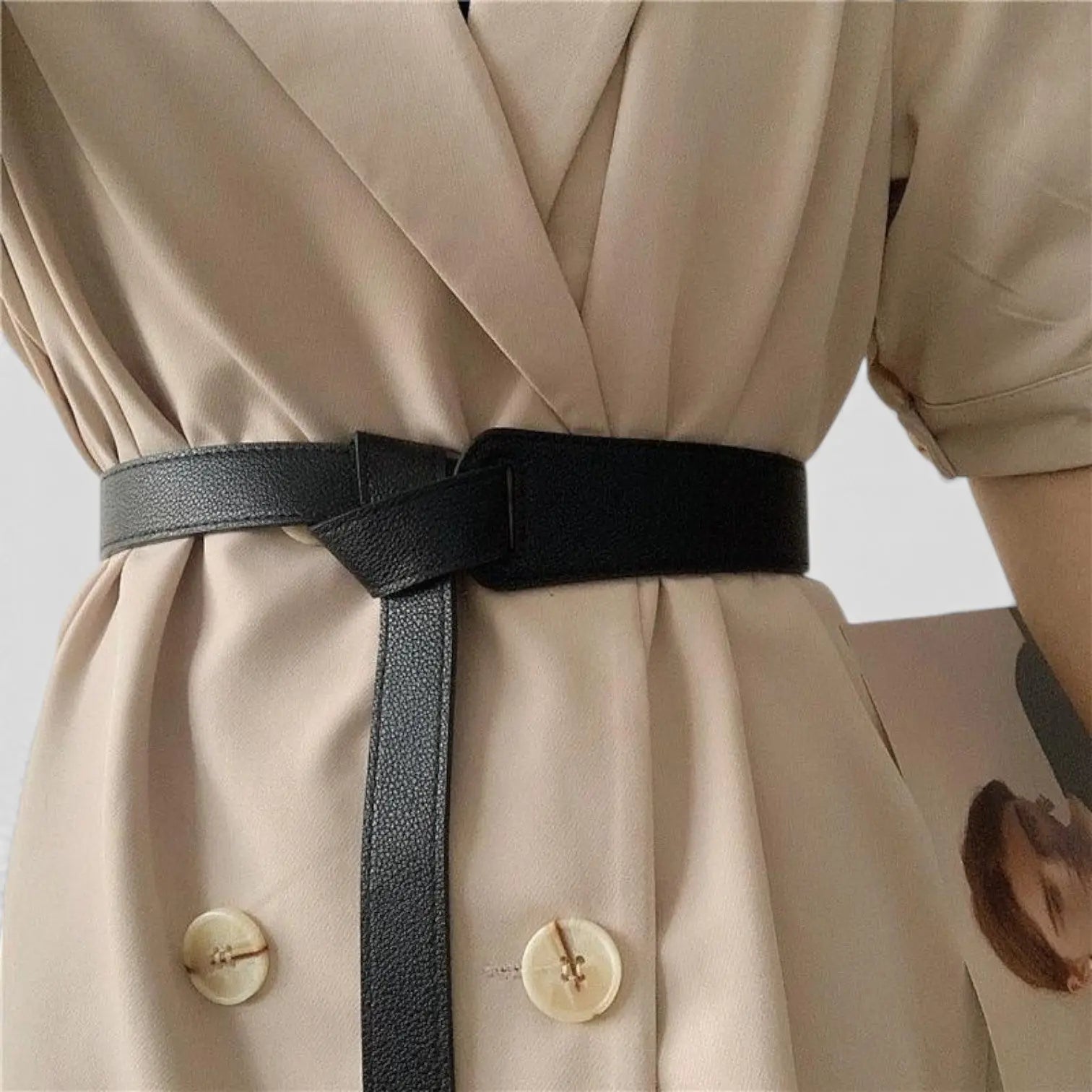 Ceinture Cuir Grainé à Nouer Femme Sans Boucle | Gralvex La Maison de la Ceinture