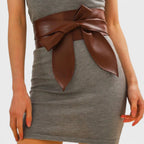 Ceinture Large Simili Vegan à Nouer Sans Boucle Femme | Norvel La Maison de la Ceinture