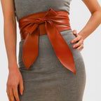 Ceinture Large Simili Vegan à Nouer Sans Boucle Femme | Norvel La Maison de la Ceinture
