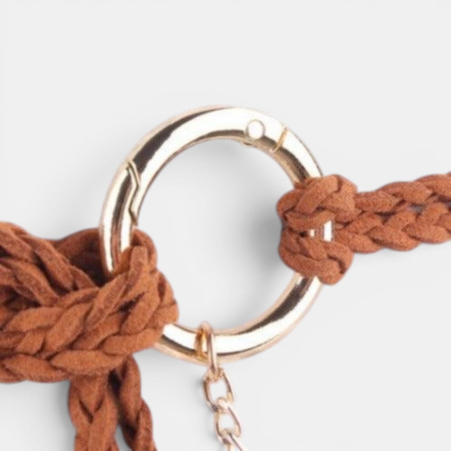 Ceinture Daim Femme À Nouer Pompons Camel | Vezalya