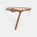 Ceinture Cuir Femme Fine À Nouer Camel | Norvalie