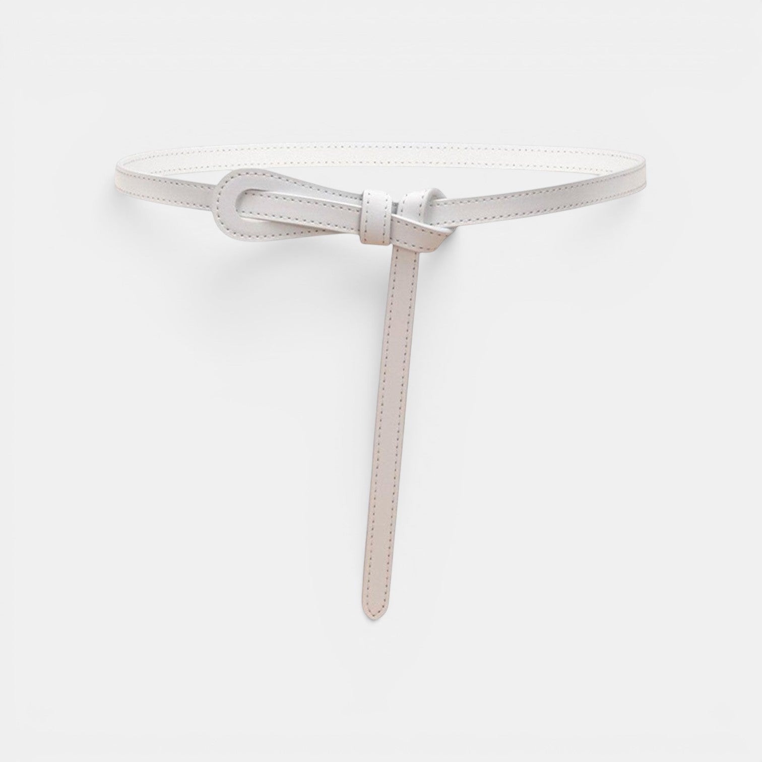 Ceinture Cuir Femme Fine À Nouer Camel | Norvalie