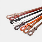 Ceinture Cuir Femme Fine À Nouer Camel | Norvalie