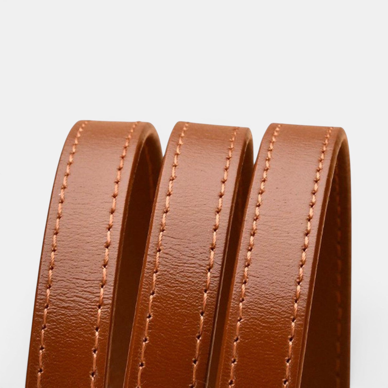 Ceinture Cuir Femme Fine À Nouer Camel | Norvalie