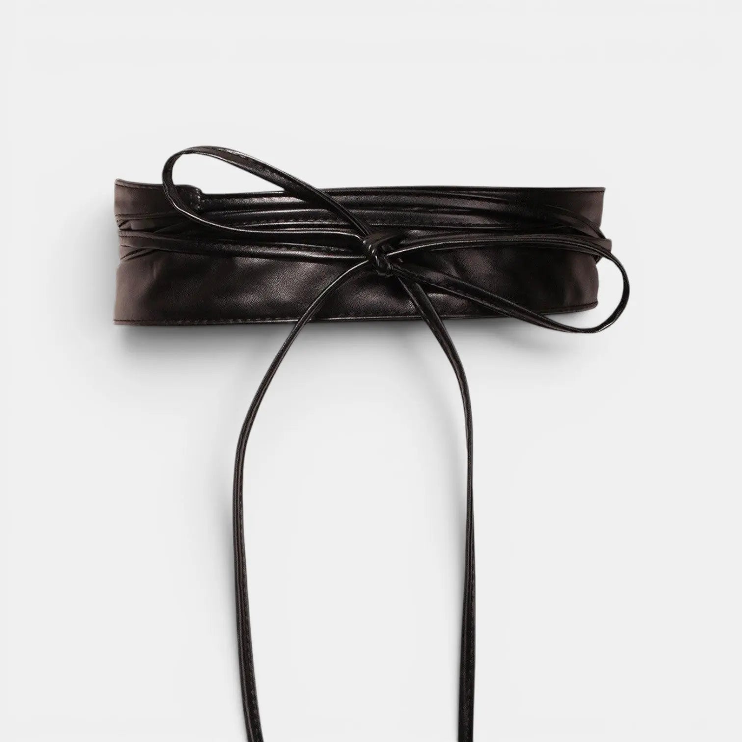 Ceinture à Nouer Simili Vegan Large 6.5 cm Femme Lisse Souple | Zelnov
