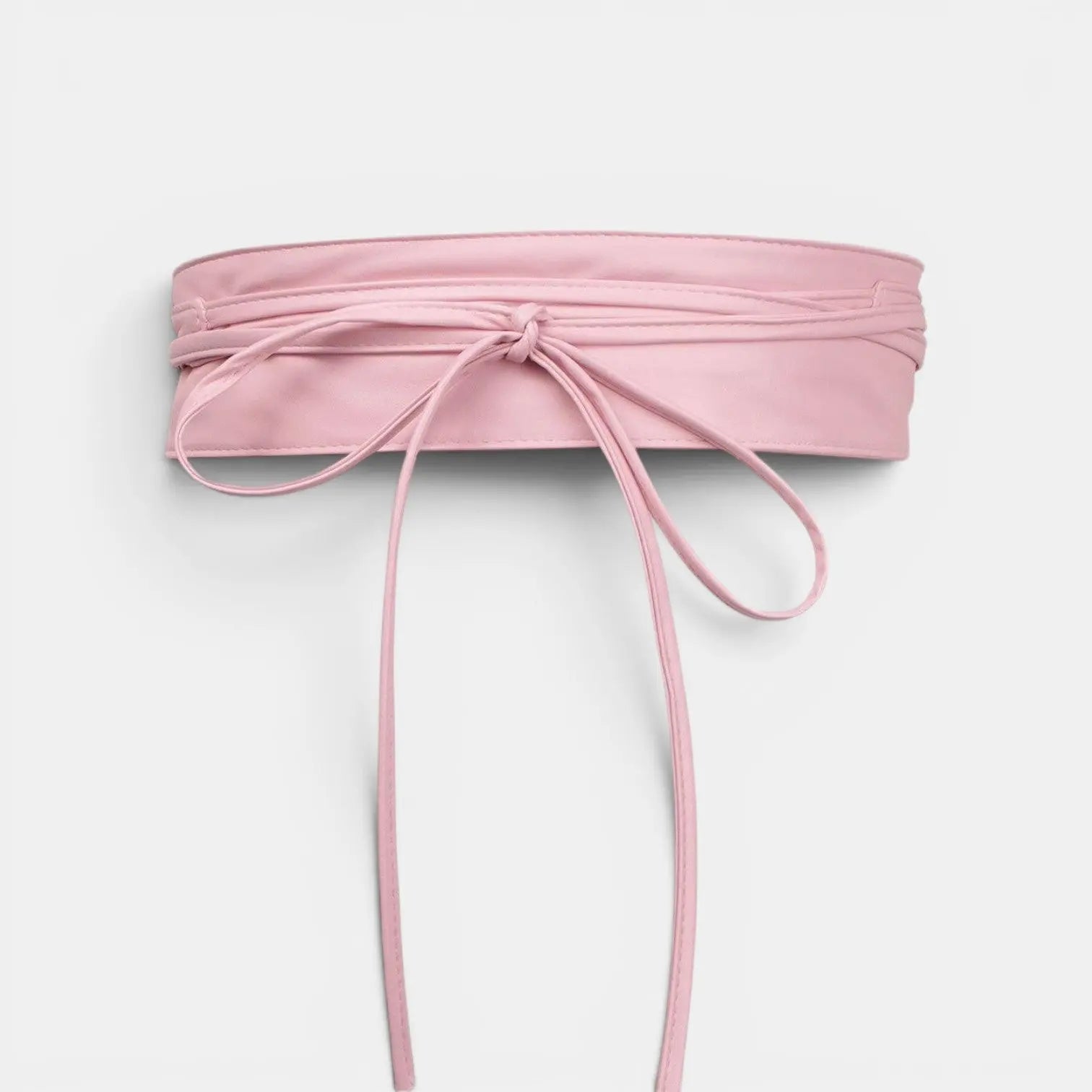 Ceinture à Nouer Simili Vegan Large 6.5 cm Femme Lisse Souple | Zelnov
