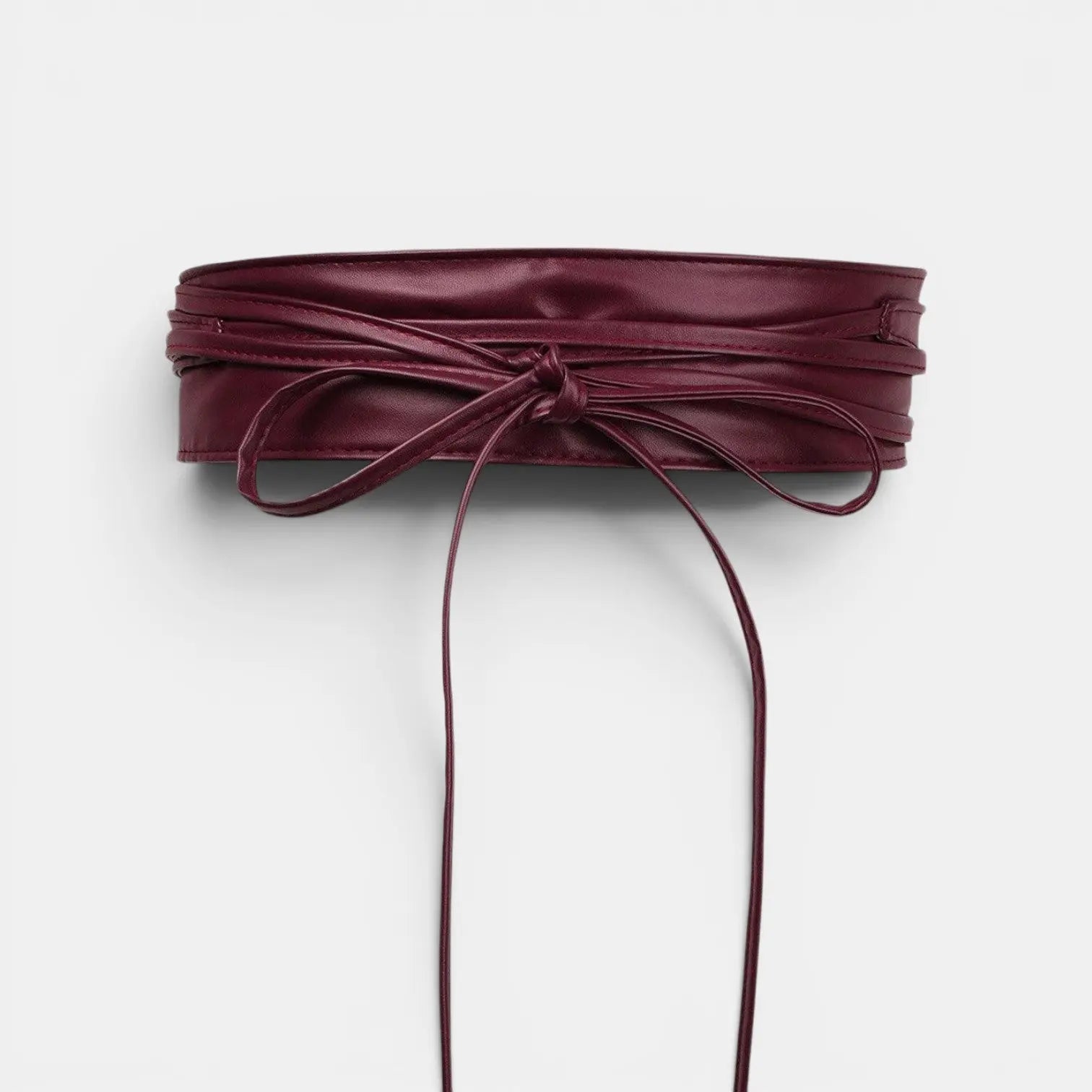 Ceinture à Nouer Simili Vegan Large 6.5 cm Femme Lisse Souple | Zelnov