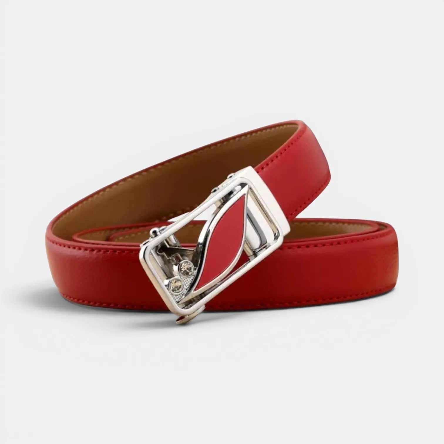 Ceinture Automatique Cuir Femme Boucle Décorative Strass | Zelvex