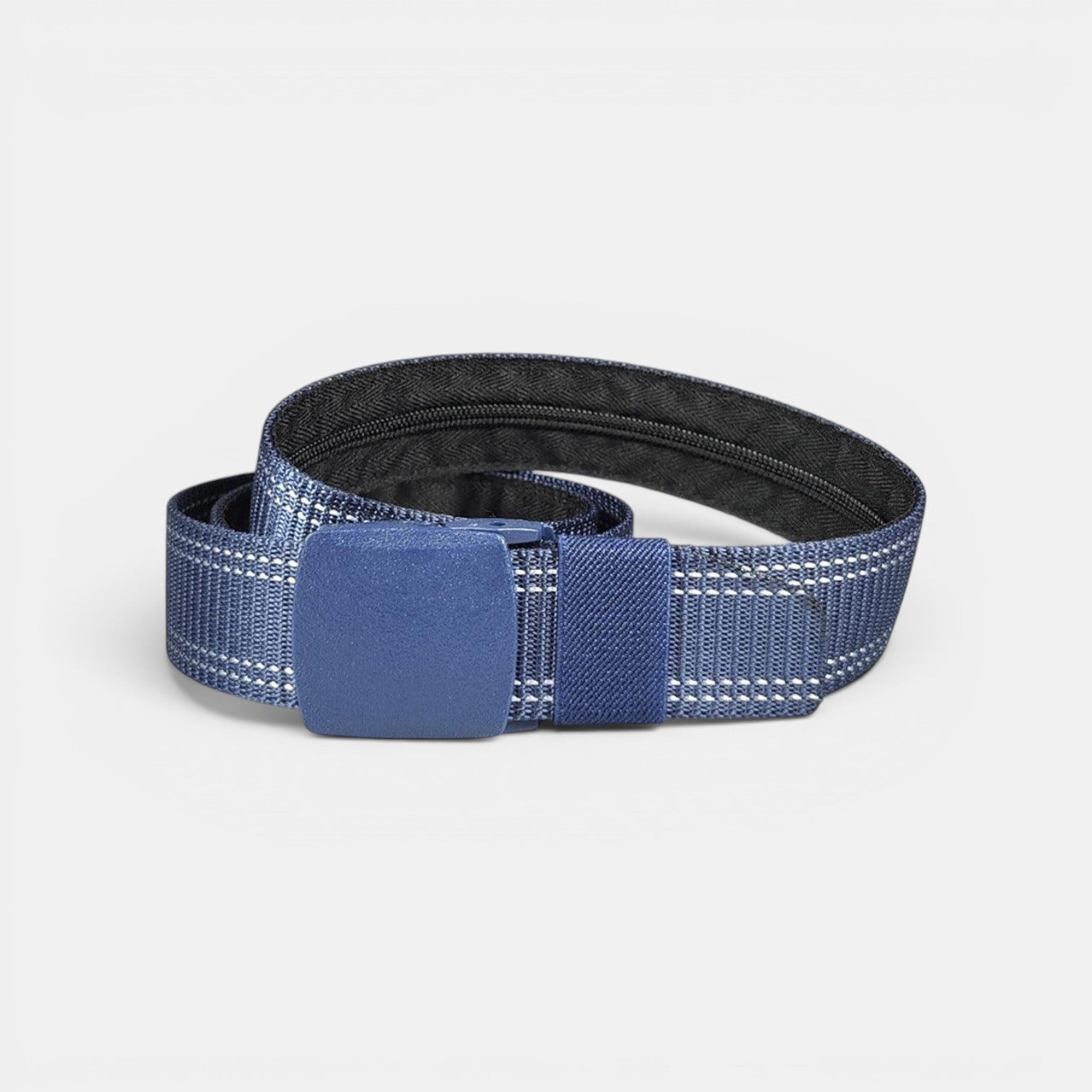 Ceinture Nylon Homme Cache-Billets Boucle Automatique Noire | Vorlek