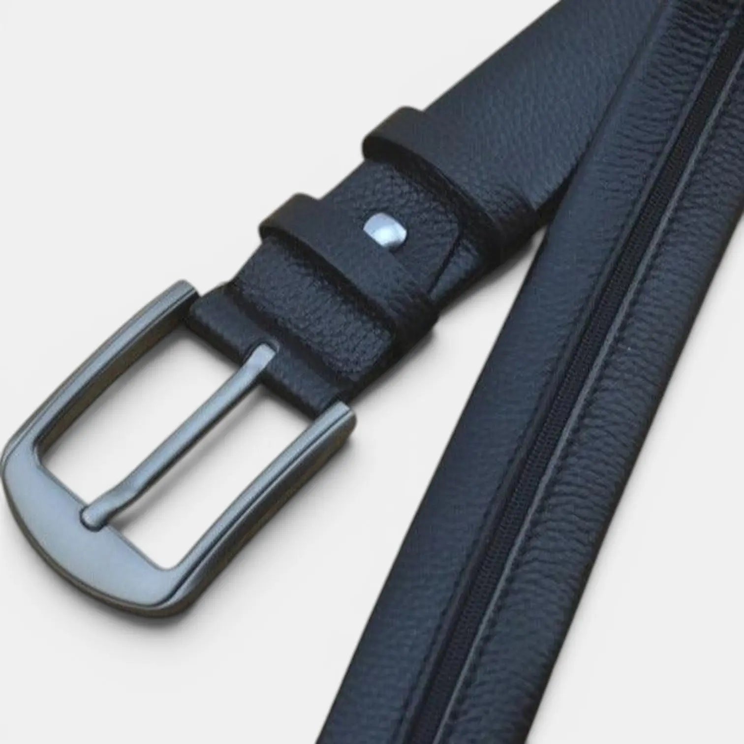 Ceinture Cache-Billets Cuir Lisse Unisexe Compartiment Secret | Valtex La Maison de la Ceinture