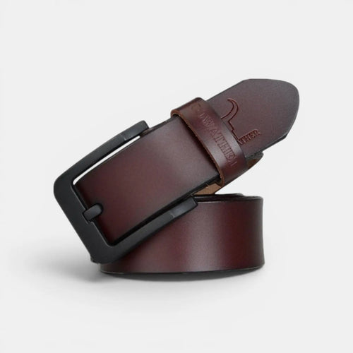 Ceinture Cuir Casual Jean Homme Boucle Ardillon Noire | Nalvex La Maison de la Ceinture