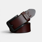 Ceinture Cuir Casual Jean Homme Boucle Ardillon Noire | Nalvex La Maison de la Ceinture