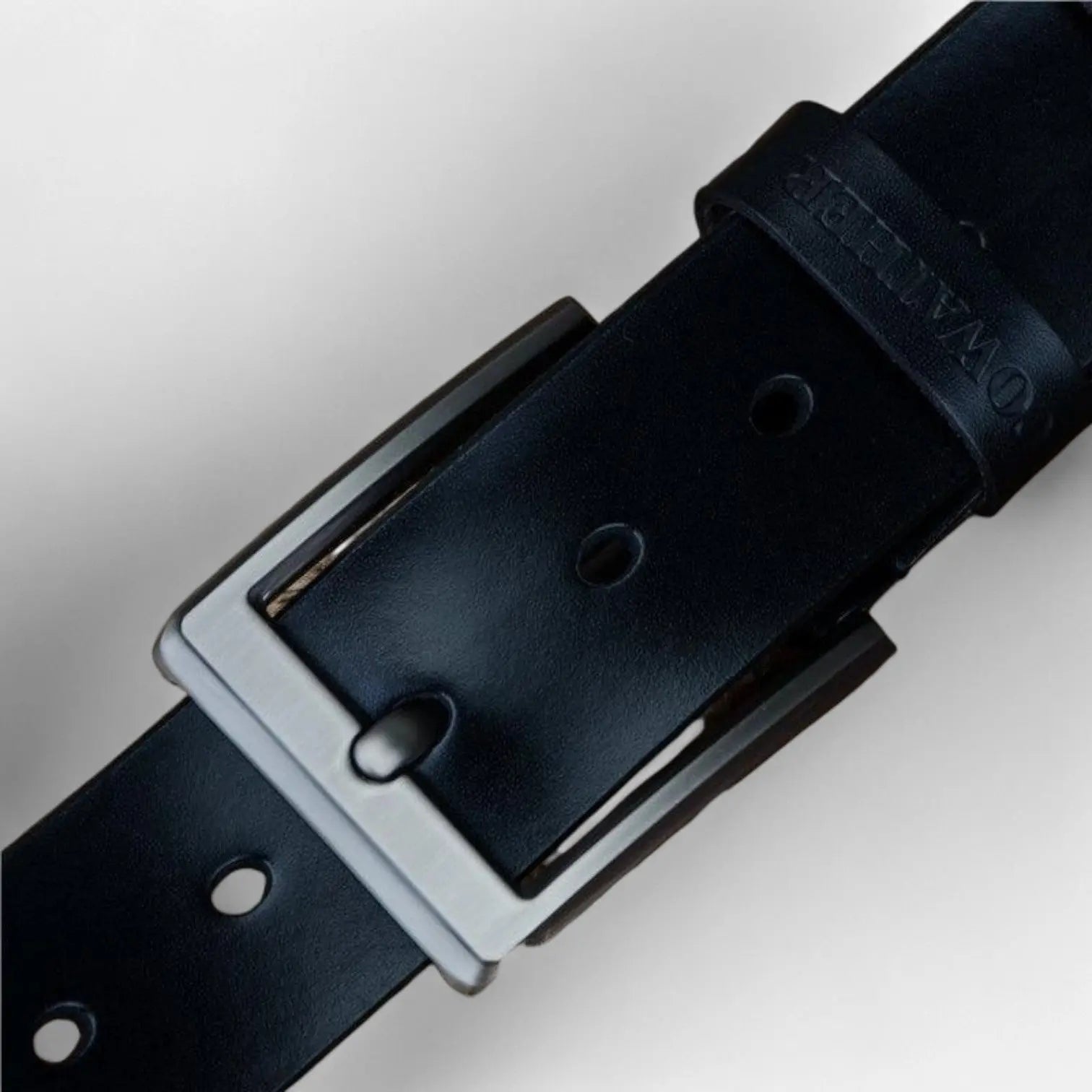 Ceinture Cuir Homme Casual Boucle Ardillon Argentée | Galven La Maison de la Ceinture