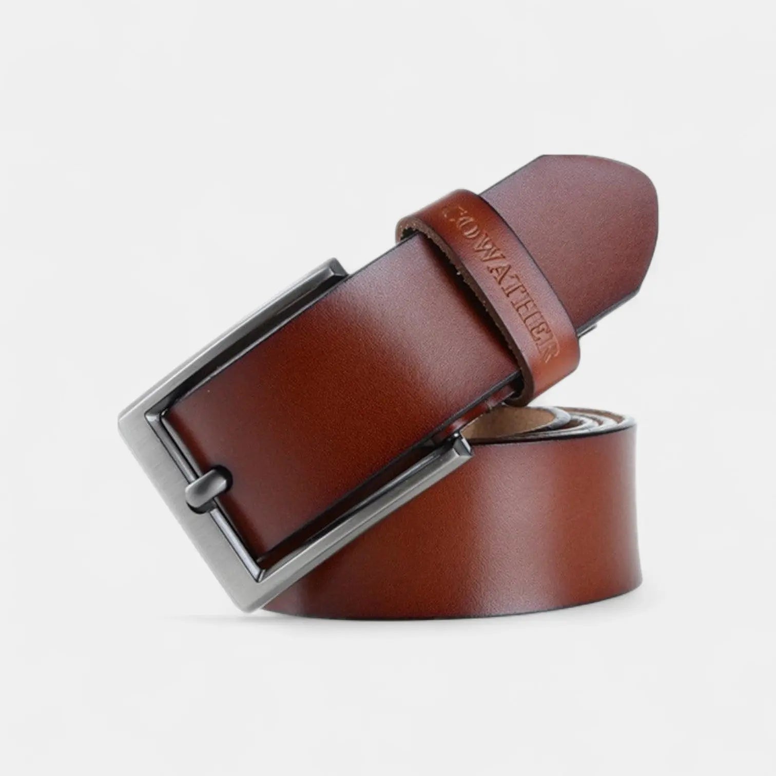 Ceinture Cuir Homme Casual Boucle Ardillon Argentée | Galven La Maison de la Ceinture