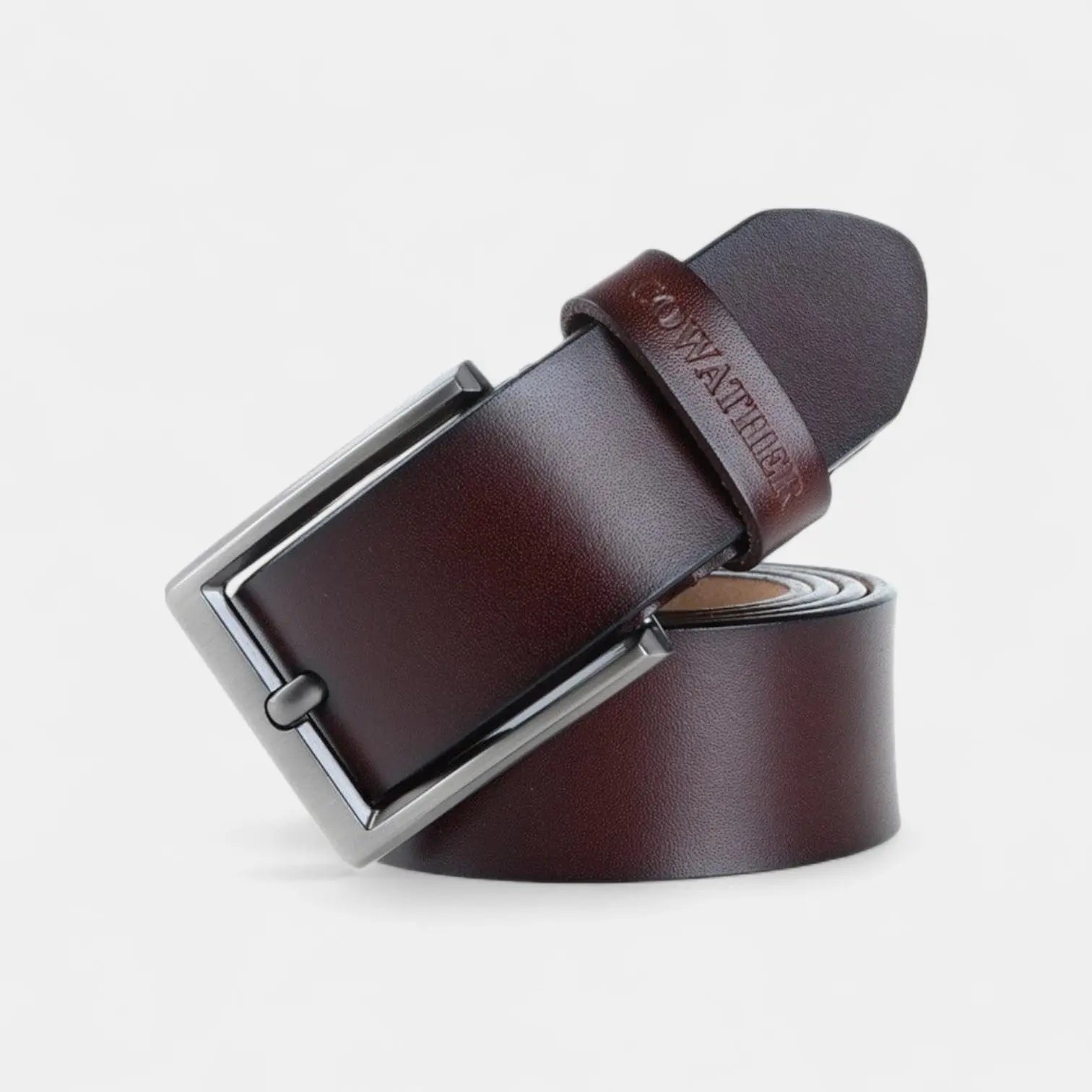 Ceinture Cuir Homme Casual Boucle Ardillon Argentée | Galven La Maison de la Ceinture