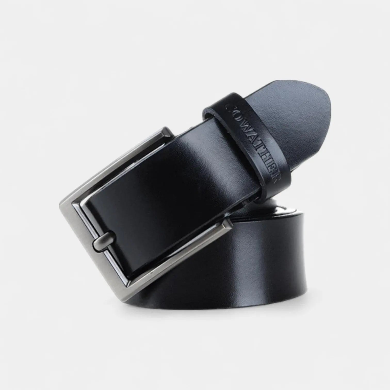 Ceinture Cuir Homme Casual Boucle Ardillon Argentée | Galven La Maison de la Ceinture