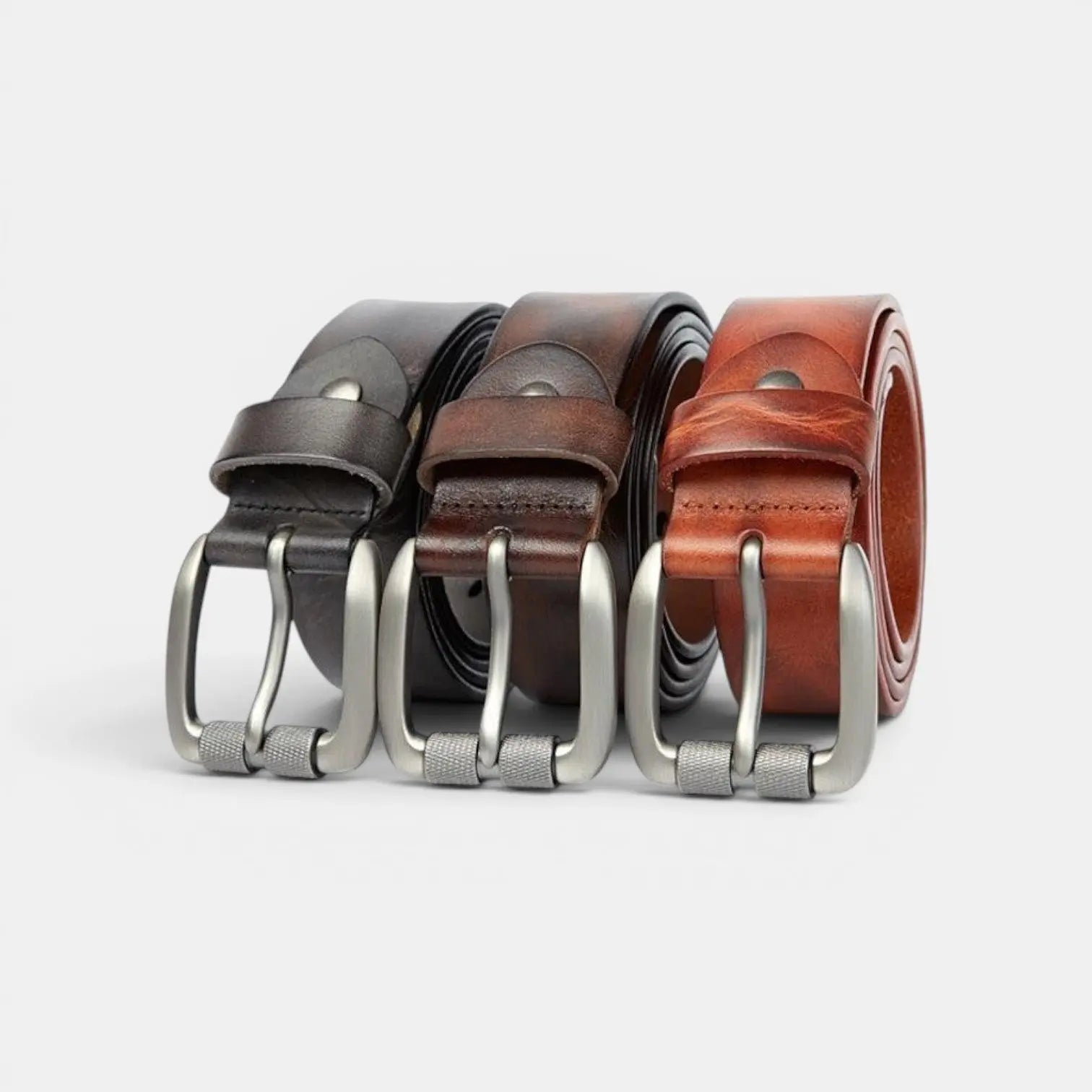 Ceinture Casual Cuir Vieilli Homme Boucle Ardillon | Marvil La Maison de la Ceinture