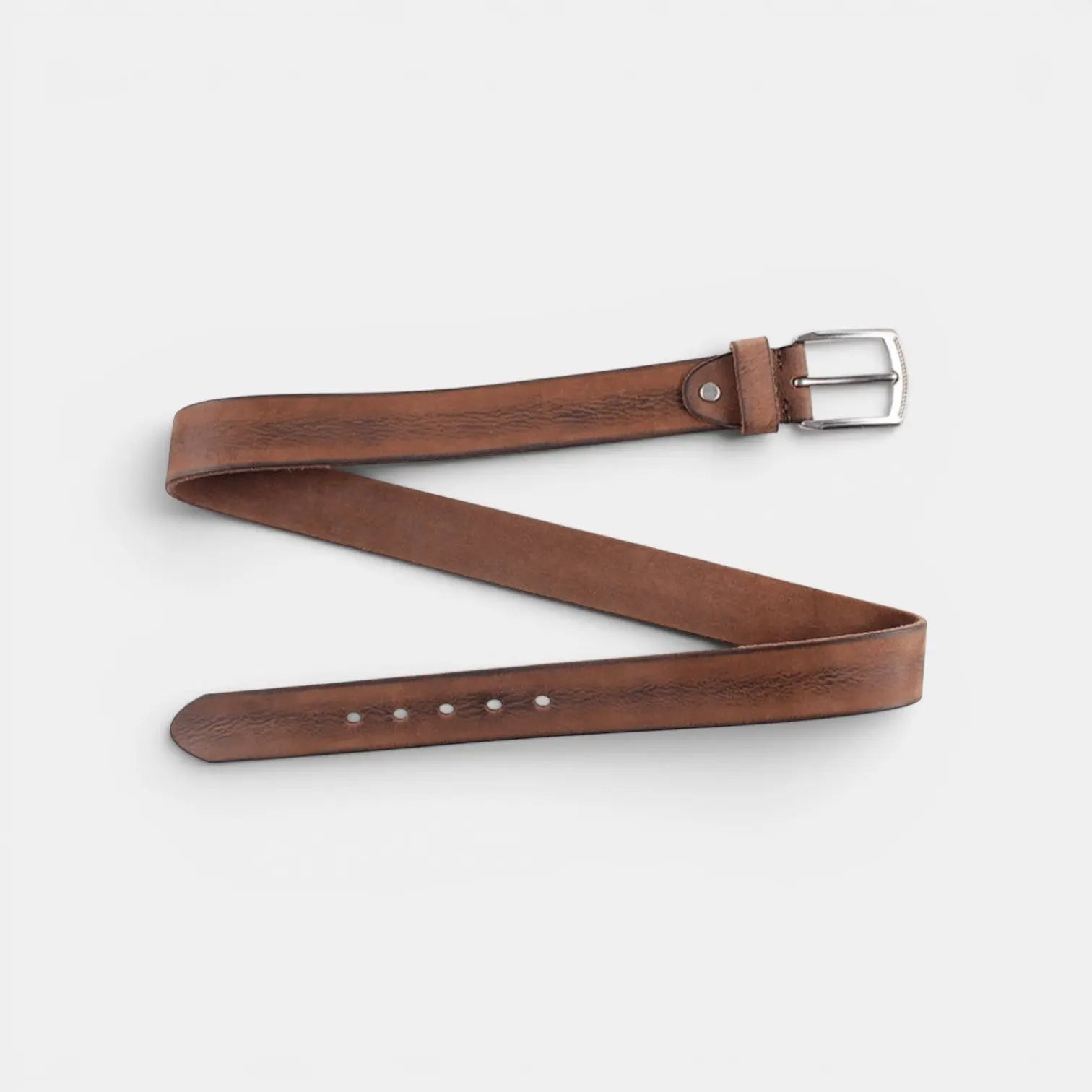 Ceinture Casual Cuir Pleine Fleur Aspect Vieilli Homme | Mirvex La Maison de la Ceinture