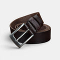 Ceinture Cuir Pleine Fleur Lisse Casual Homme Boucle Ardillon | Lorven La Maison de la Ceinture