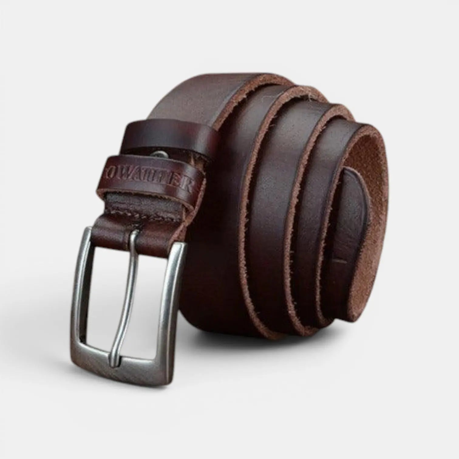 Ceinture Cuir Pleine Fleur Lisse Casual Homme Boucle Ardillon | Lorven La Maison de la Ceinture