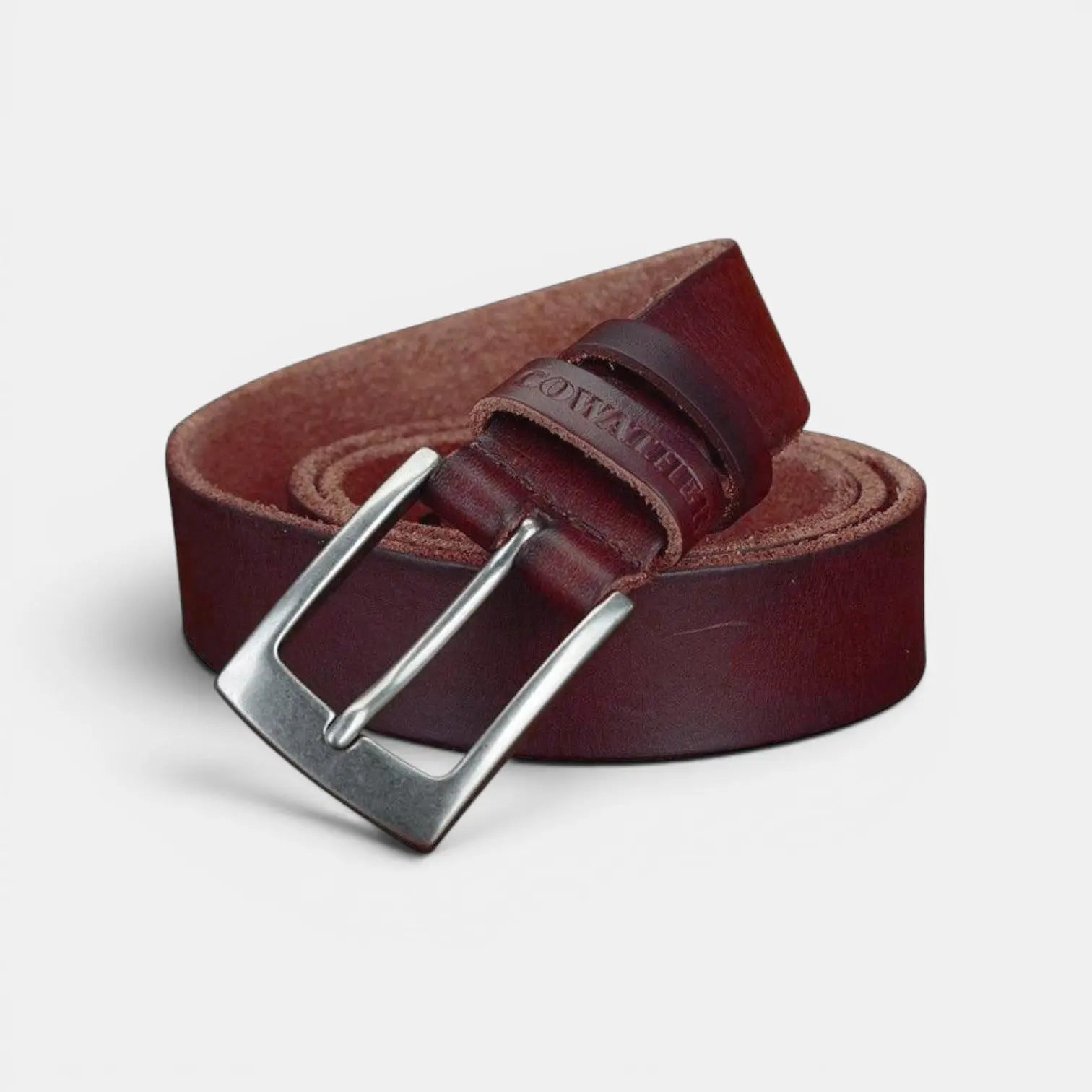 Ceinture Cuir Pleine Fleur Lisse Casual Homme Boucle Ardillon | Lorven La Maison de la Ceinture