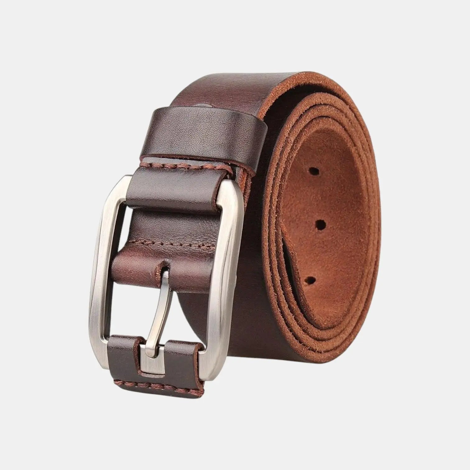 Ceinture Cuir Pleine Fleur Vieilli Homme Boucle Ardillon | Vecaur La Maison de la Ceinture