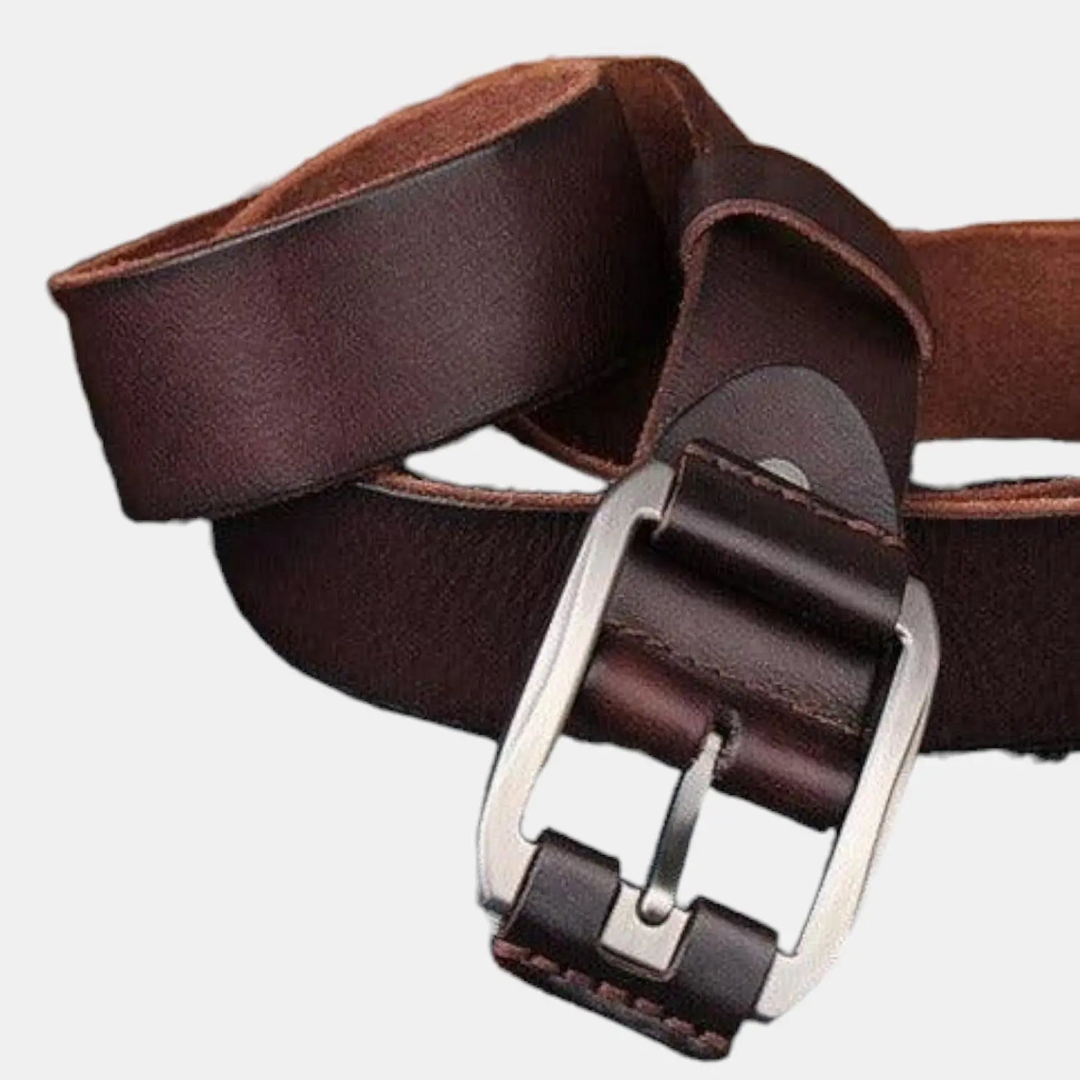 Ceinture Cuir Pleine Fleur Vieilli Homme Boucle Ardillon | Vecaur La Maison de la Ceinture