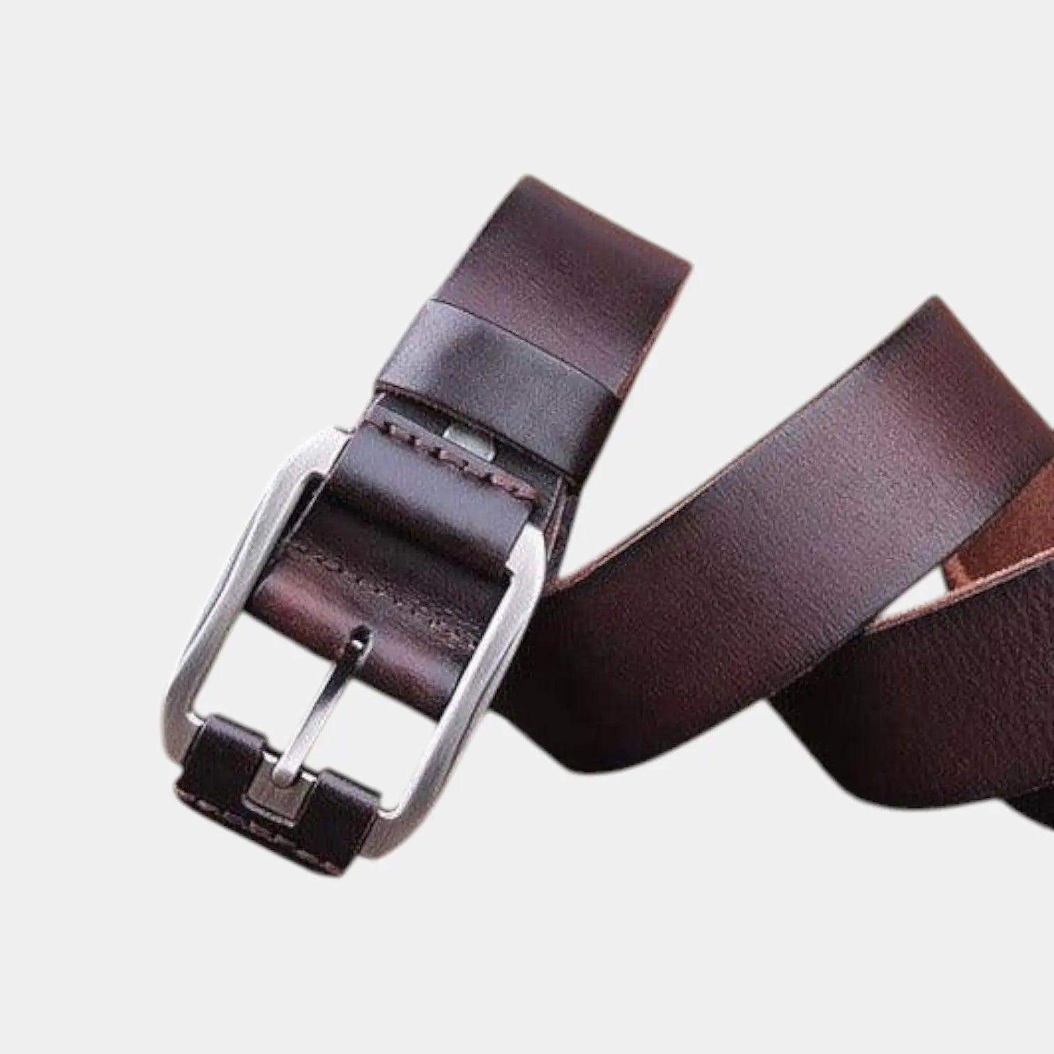 Ceinture Cuir Pleine Fleur Vieilli Homme Boucle Ardillon | Vecaur La Maison de la Ceinture