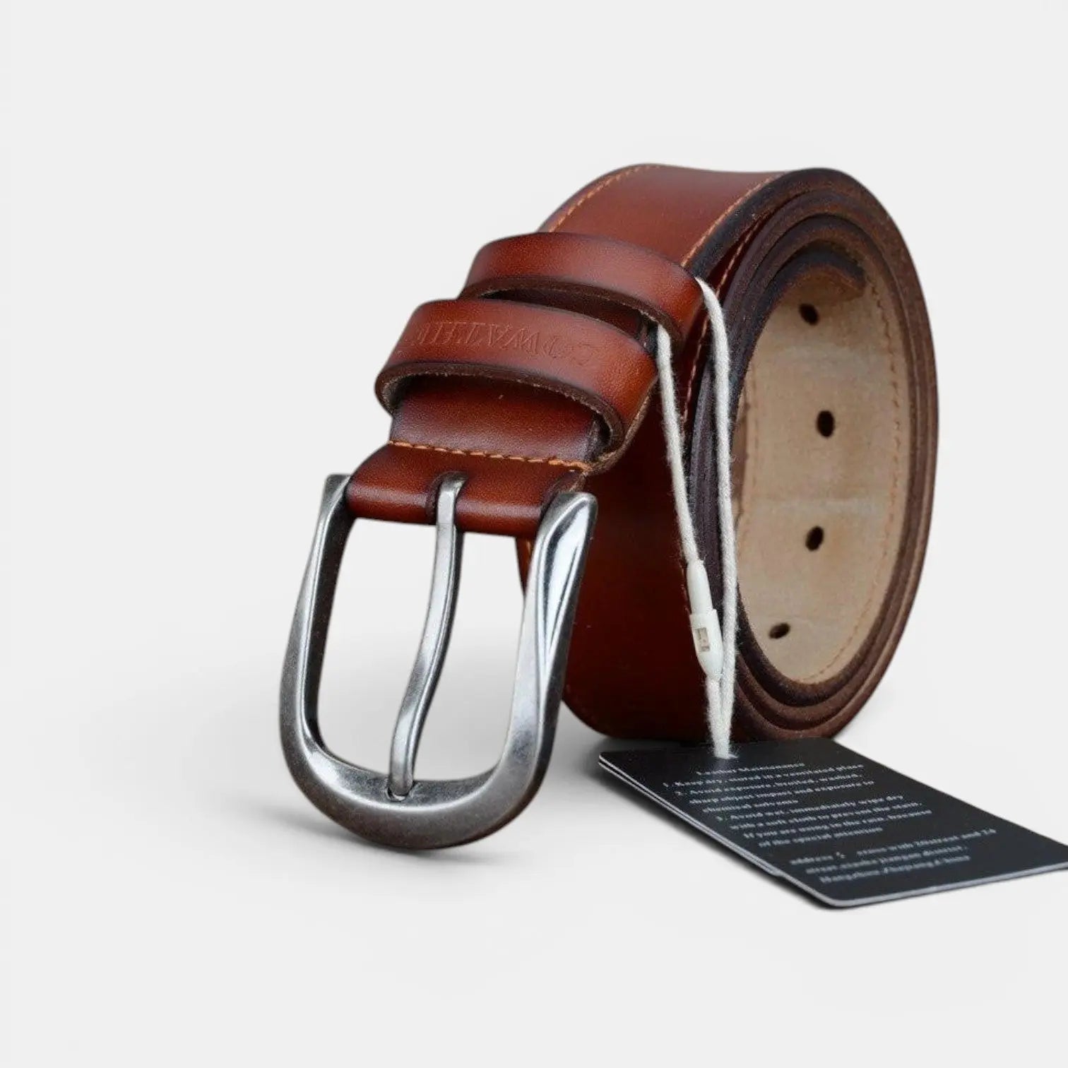 Ceinture Cuir Homme Casual Cowboy Boucle Ardillon Argentée | Cowvex La Maison de la Ceinture