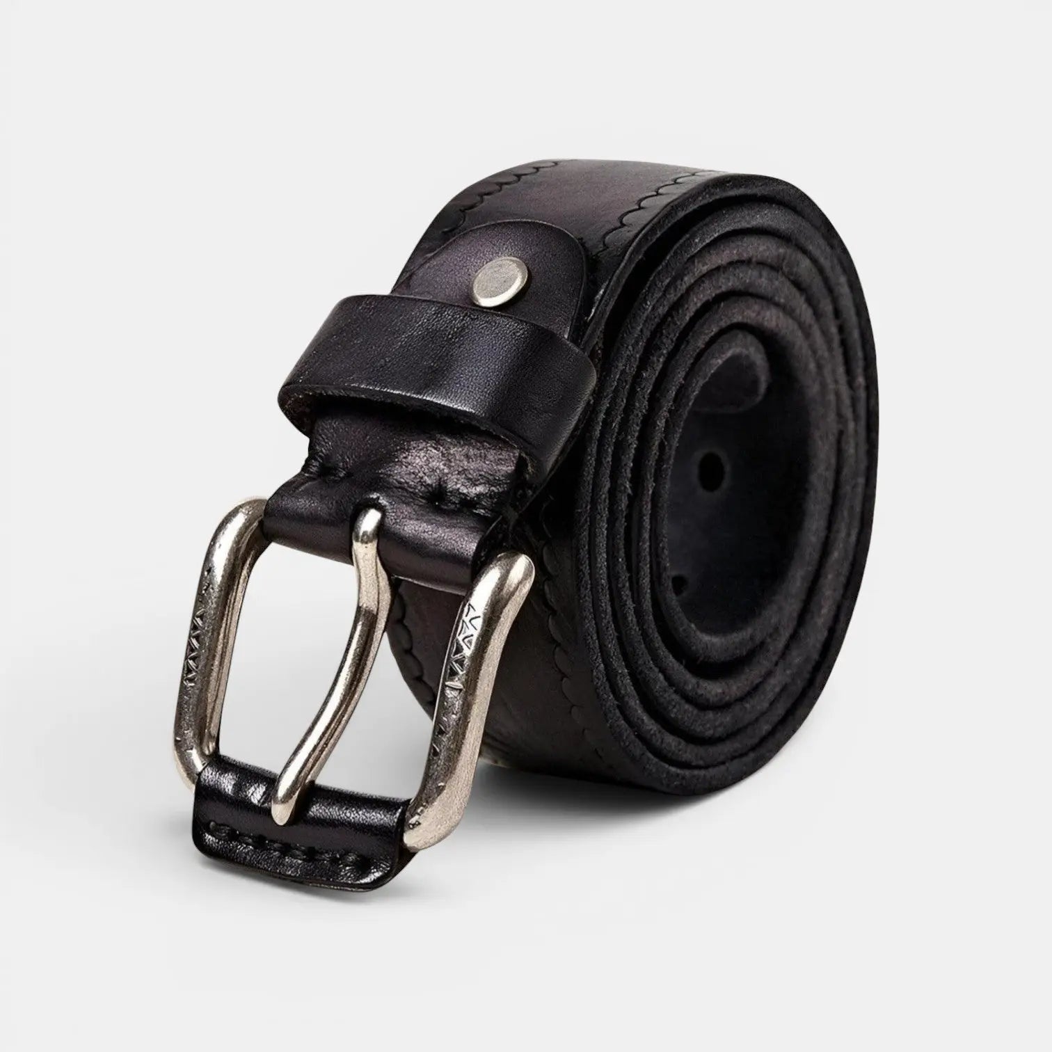 Ceinture Cuir Pleine Fleur Vieilli Homme Boucle Laiton | Lairvex La Maison de la Ceinture