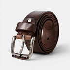 Ceinture Cuir Pleine Fleur Vieilli Homme Boucle Laiton | Lairvex La Maison de la Ceinture