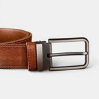 Ceinture Cuir Pleine Fleur Vieilli Homme Boucle Ardillon | Polvex La Maison de la Ceinture
