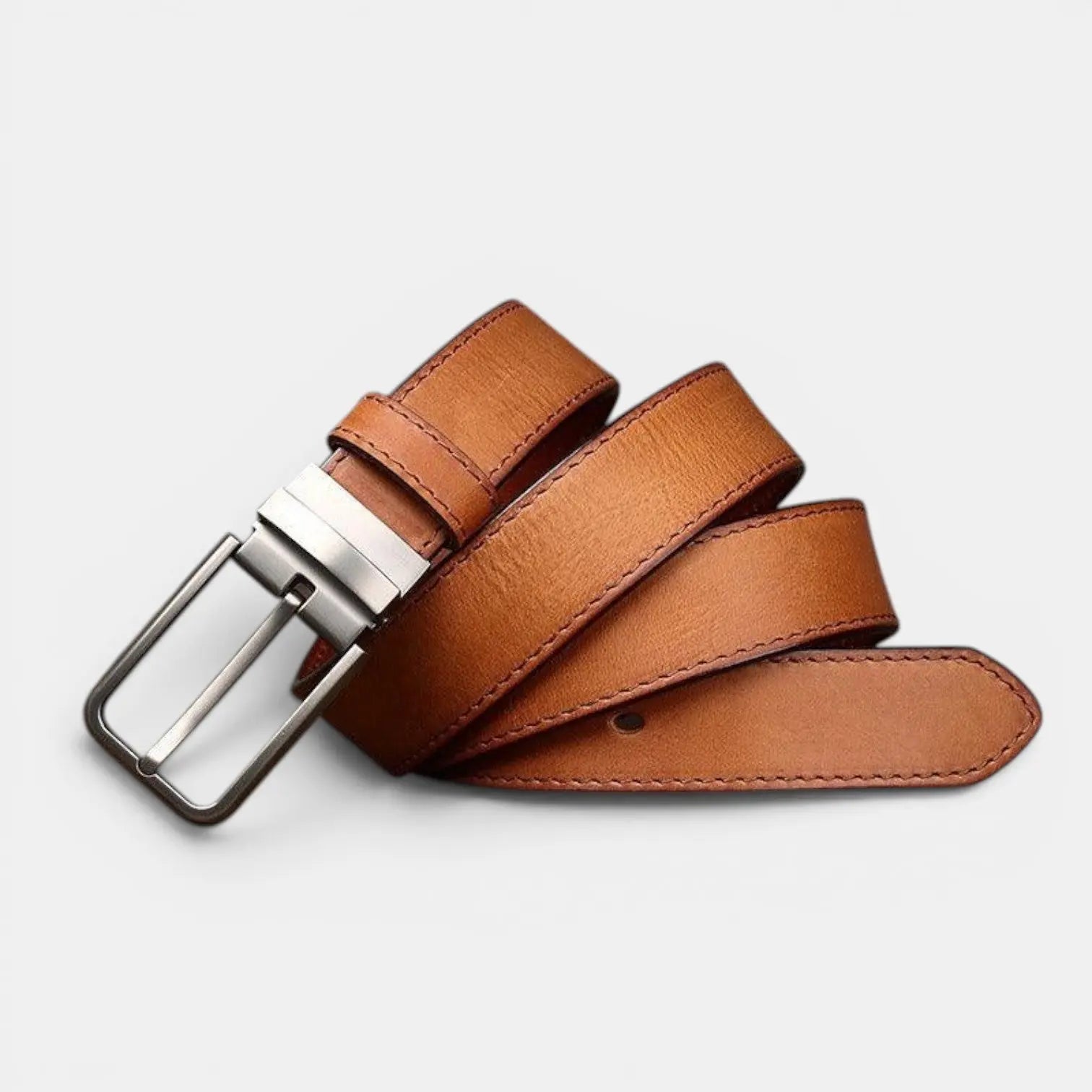 Ceinture Cuir Pleine Fleur Vieilli Homme Boucle Ardillon | Polvex La Maison de la Ceinture