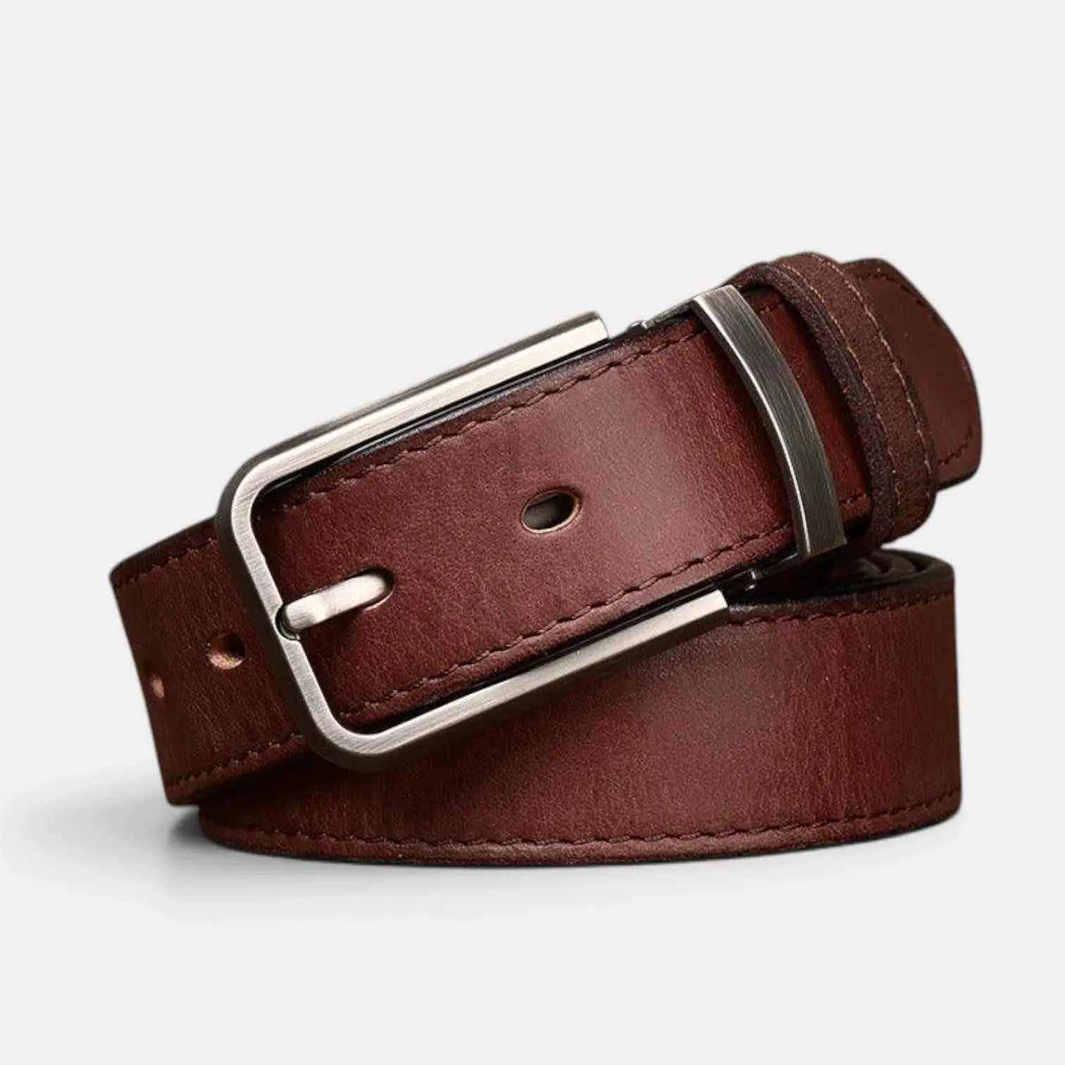 Ceinture Cuir Pleine Fleur Vieilli Homme Boucle Ardillon | Polvex La Maison de la Ceinture
