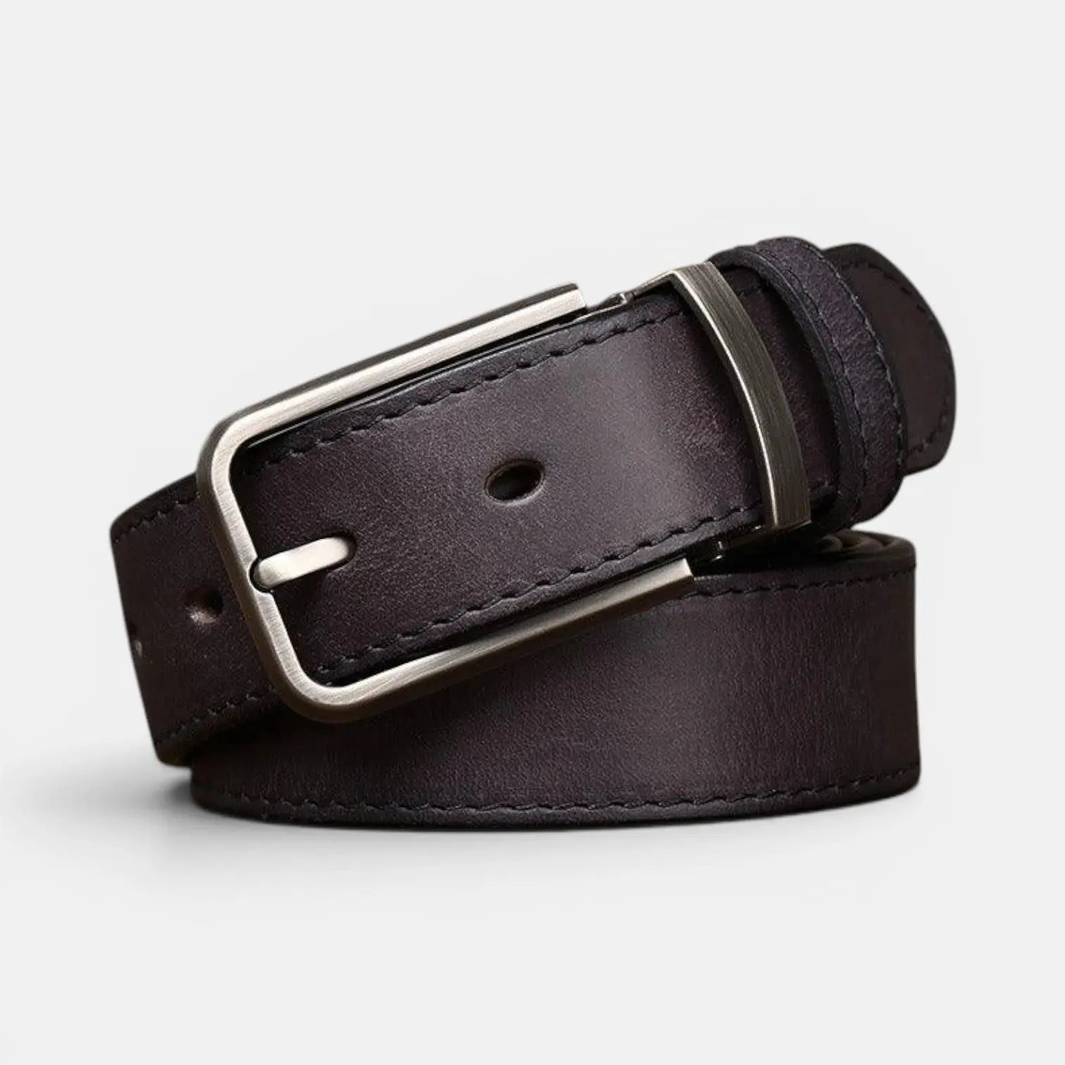 Ceinture Cuir Pleine Fleur Vieilli Homme Boucle Ardillon | Polvex La Maison de la Ceinture