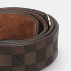 Ceinture Cuir Texturé Damier Homme Boucle Ardillon | Darvex La Maison de la Ceinture