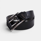 Ceinture Cuir Lisse Casual Homme Boucle Double Ardillon | Talvox La Maison de la Ceinture