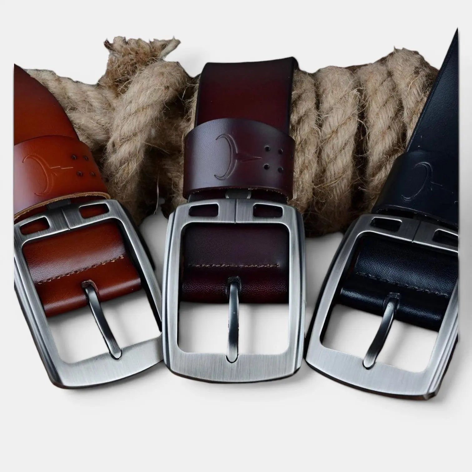 Ceinture Cuir Casual Look Vintage Homme Boucle Ardillon | Telvax La Maison de la Ceinture
