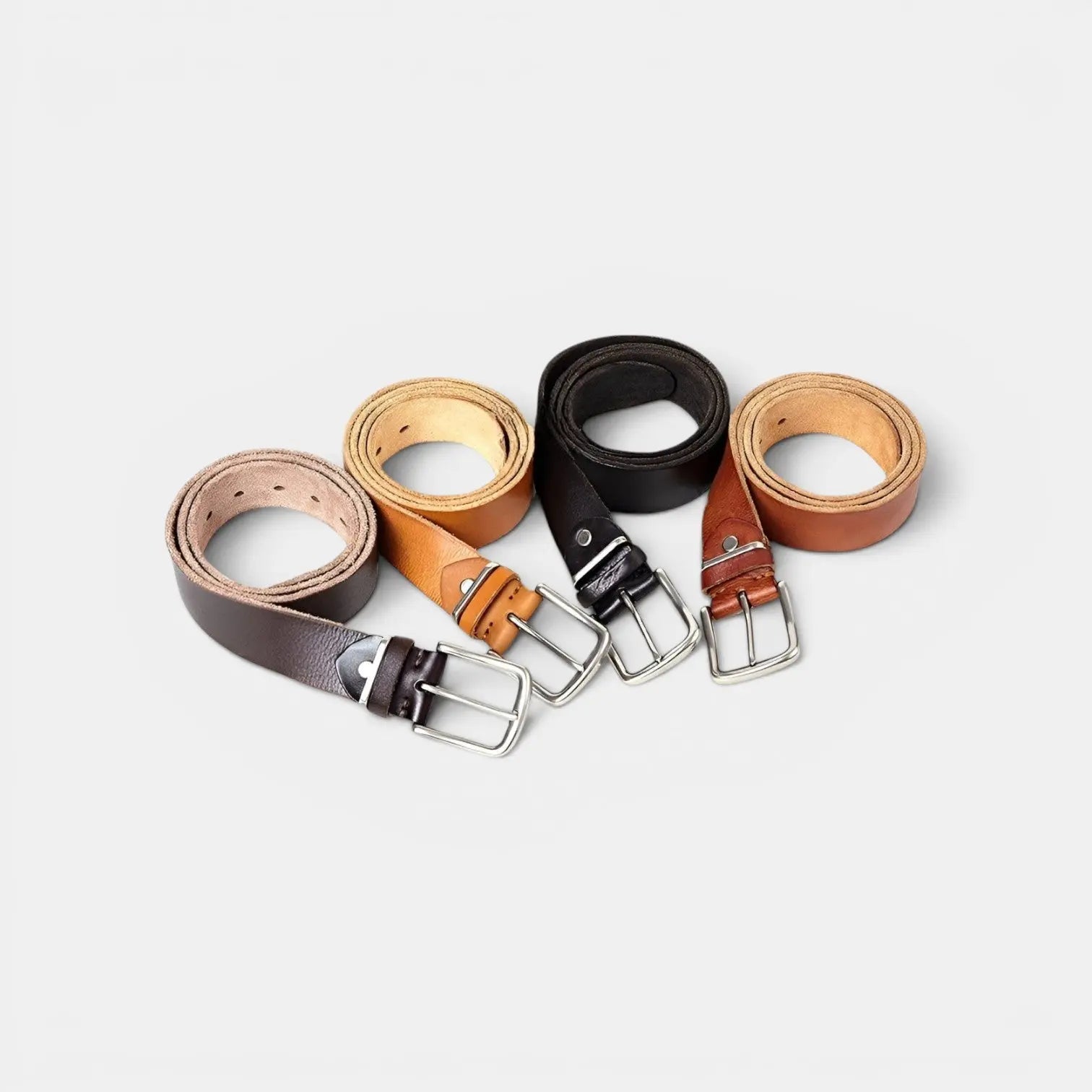 Ceinture Cuir Pleine Fleur Vieilli Homme Boucle Ardillon | Vernox La Maison de la Ceinture