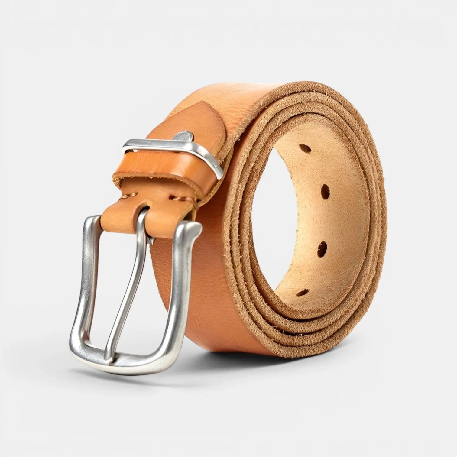 Ceinture Cuir Pleine Fleur Vieilli Homme Boucle Ardillon | Vernox La Maison de la Ceinture