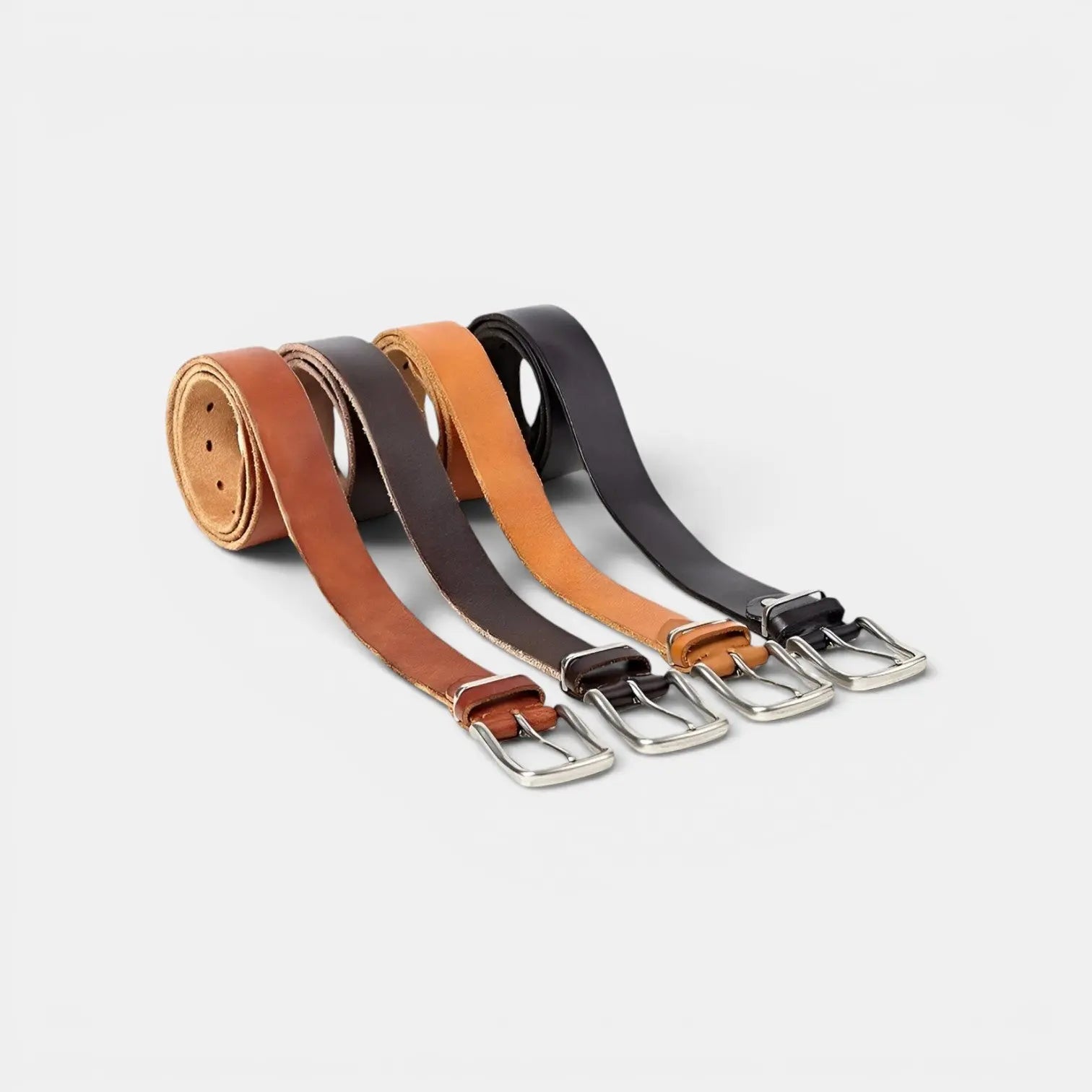 Ceinture Cuir Pleine Fleur Vieilli Homme Boucle Ardillon | Vernox La Maison de la Ceinture