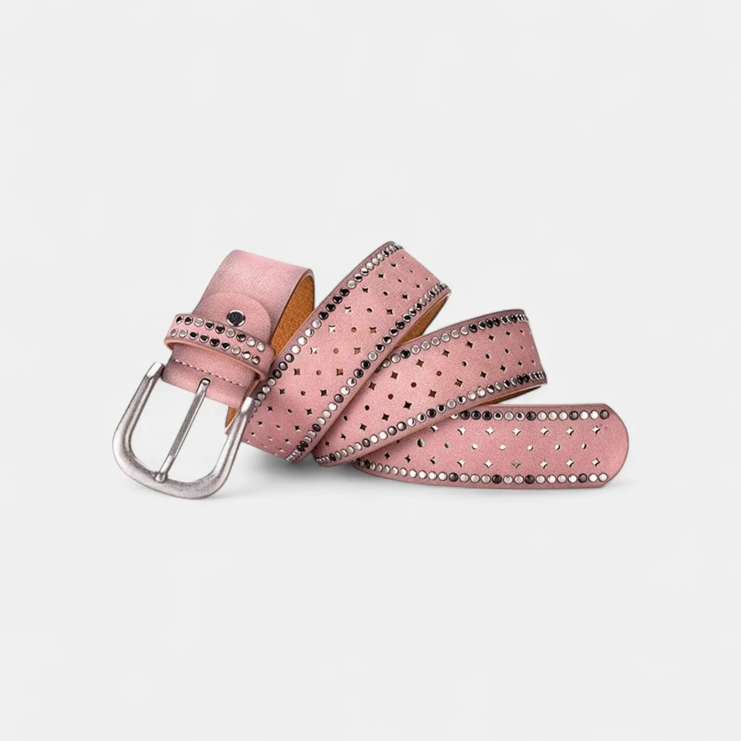 Ceinture Cuir Cloutée Ajourée Femme Boucle Ardillon | Cluvex La Maison de la Ceinture
