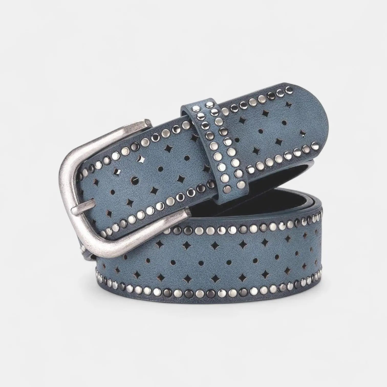 Ceinture Cuir Cloutée Ajourée Femme Boucle Ardillon | Cluvex La Maison de la Ceinture
