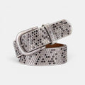 Ceinture Simili Cuir Femme Cloutée Boucle Arrondie | Vernasi