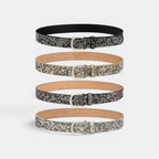Ceinture Simili Cuir Femme Cloutée Boucle Arrondie | Vernasi