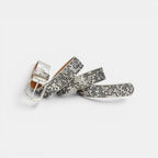 Ceinture Simili Cuir Femme Cloutée Boucle Arrondie | Vernasi